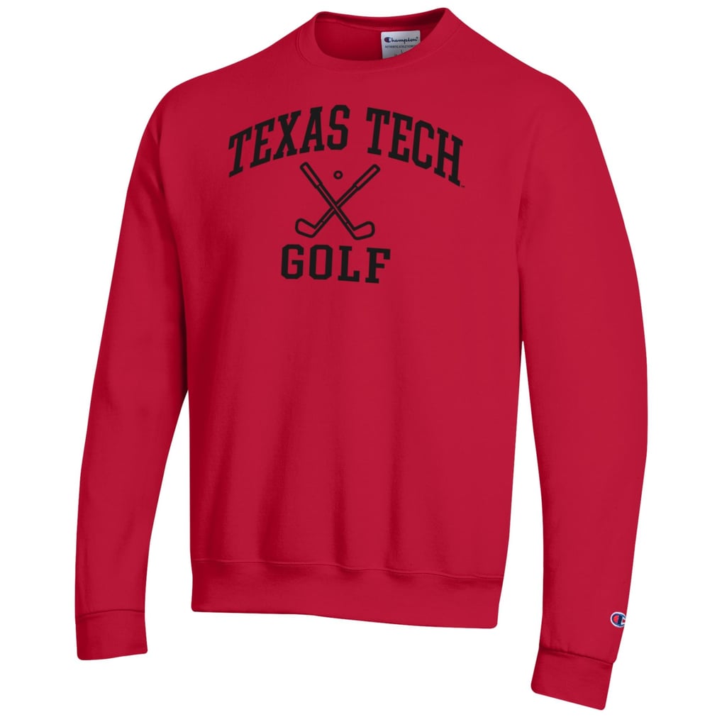  Texas Tech Red Raiders Champion Powerblend Crewneck Sweatshirt - Red